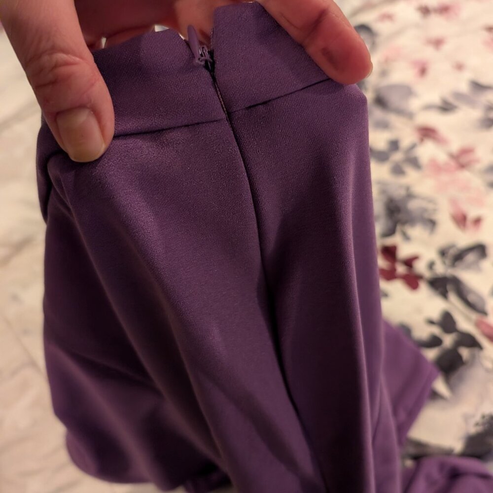 Purple Vest and Wide Leg Pant Set - Picture 5 of 10